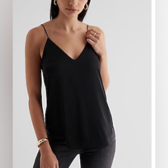 NWT! EXPRESS Satin V-Neck Downtown Cami - Picture 2 of 8